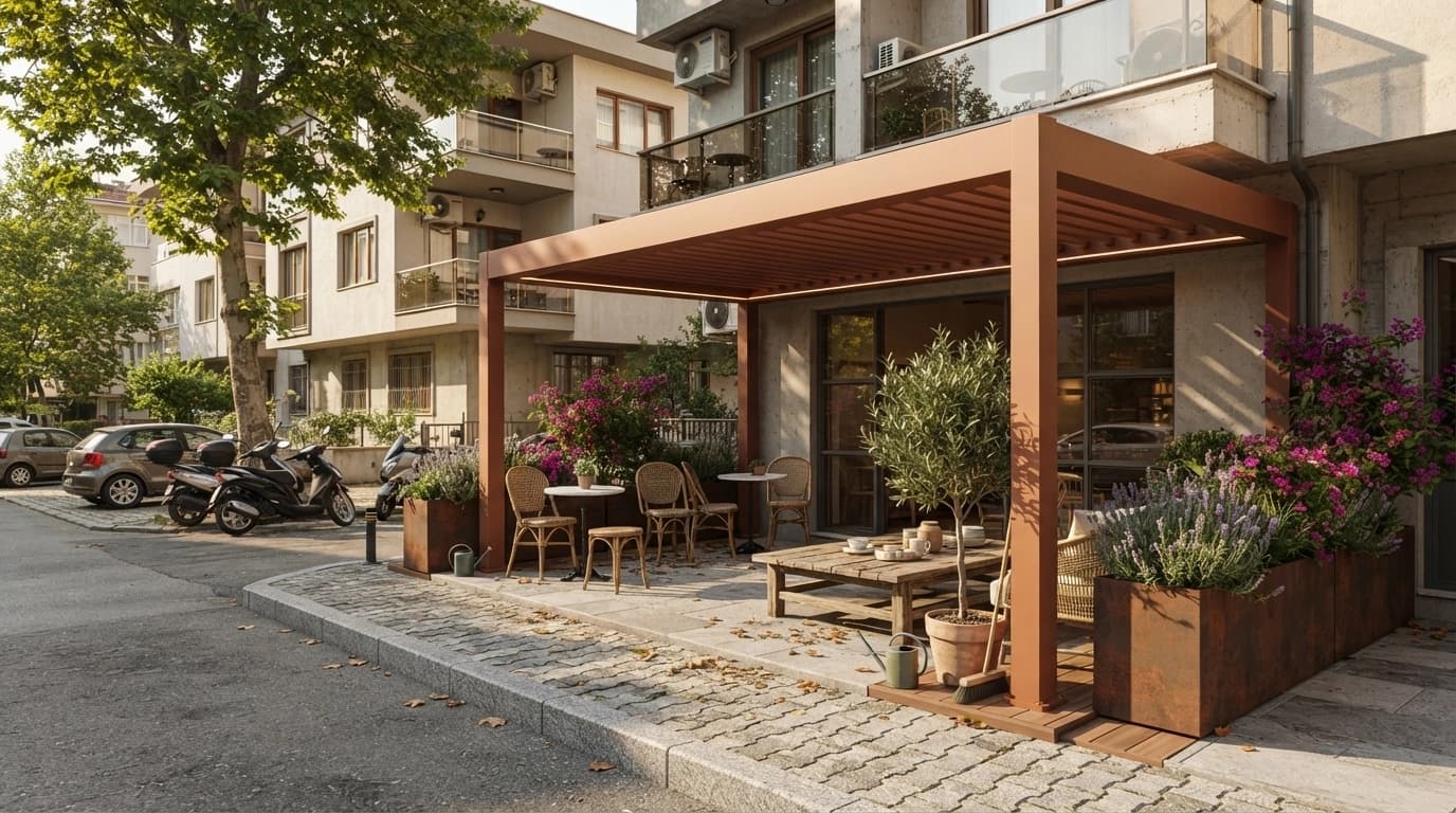 Narlıdere Bioklimatik Pergola uygulaması